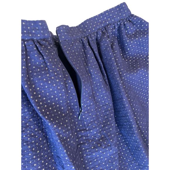 Dressed Up by Gymboree Womens Navy Metallic Silver Skirt Size 12 Length 23" Prep - Picture 4 of 9